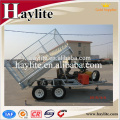 hot dip galvanized steel box trailer with cage for whole